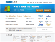 Tablet Screenshot of codelab.co.uk